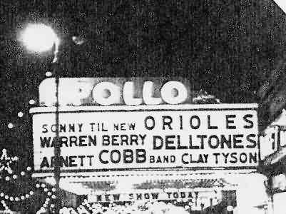 Apollo Theater Marquee - 12/30/55