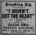 ad for I Haven't Got The Heart