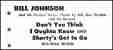 ad for Don't You Think I Ought To Know